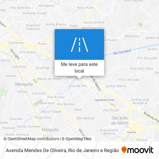 Avenida Mendes De Oliveira mapa