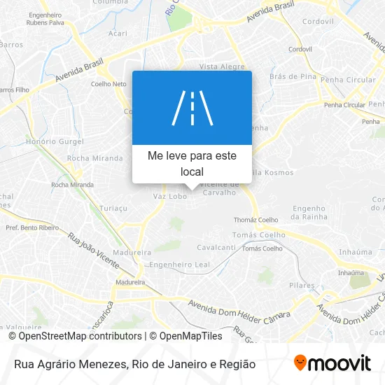 Rua Agrário Menezes mapa