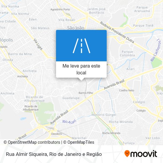 Rua Almir Siqueira mapa