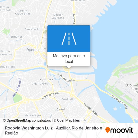 Rodovia Washington Luiz - Auxiliar mapa