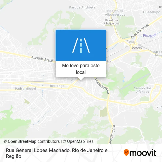 Rua General Lopes Machado mapa