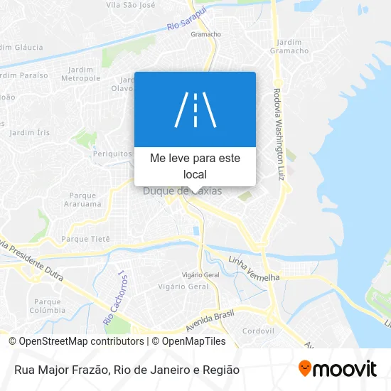 Rua Major Frazão mapa