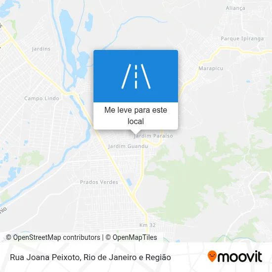 Rua Joana Peixoto mapa