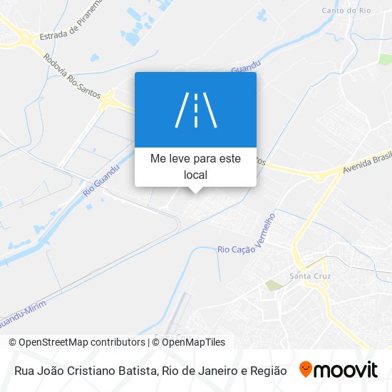 Rua João Cristiano Batista mapa