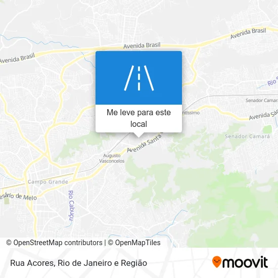 Rua Acores mapa