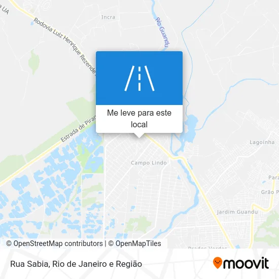 Rua Sabia mapa