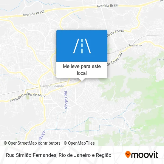 Rua Simião Fernandes mapa