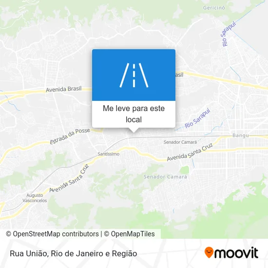 Rua União mapa