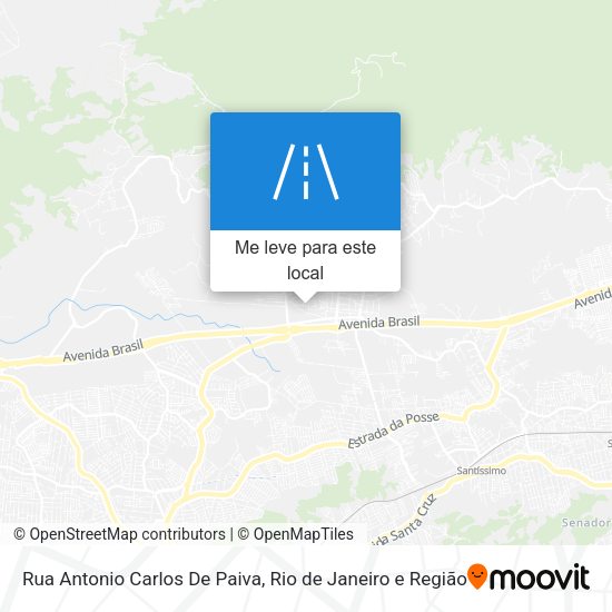 Rua Antonio Carlos De Paiva mapa