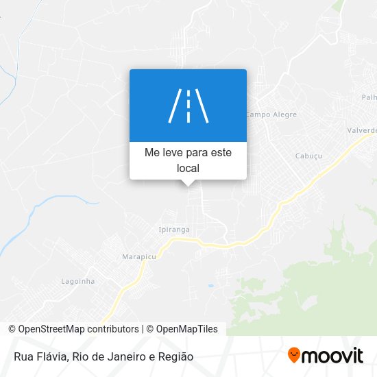 Rua Flávia mapa