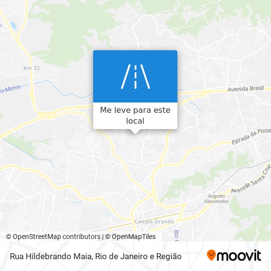 Rua Hildebrando Maia mapa