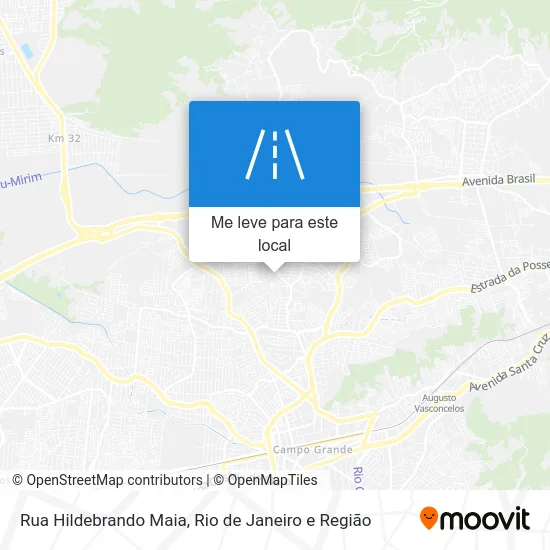 Rua Hildebrando Maia mapa