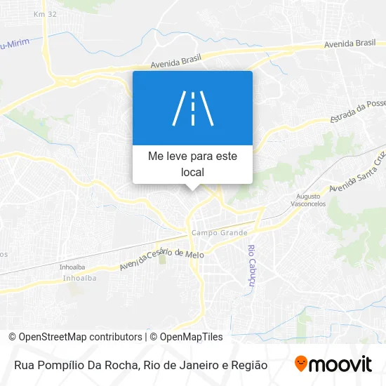 Rua Pompílio Da Rocha mapa
