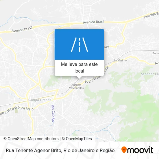Rua Tenente Agenor Brito mapa
