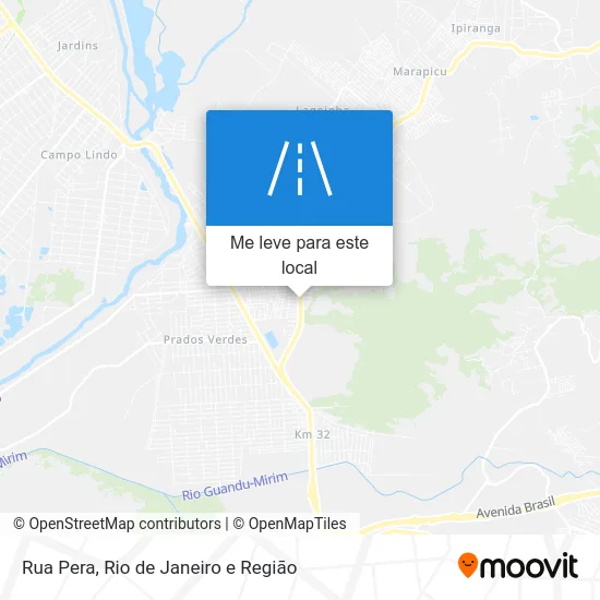 Rua Pera mapa