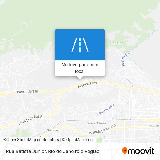 Rua Batista Júnior mapa