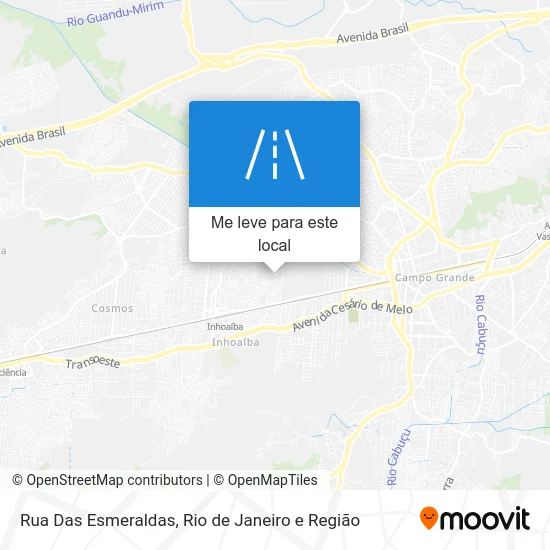 Rua Das Esmeraldas mapa