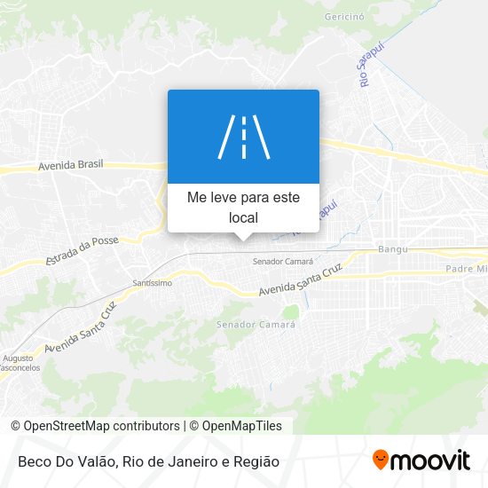 Beco Do Valão mapa