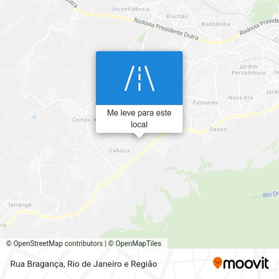 Rua Bragança mapa