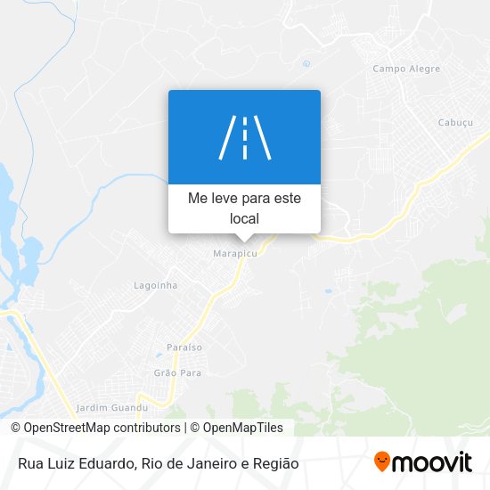 Rua Luiz Eduardo mapa