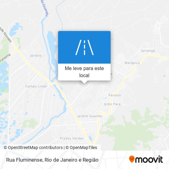 Rua Fluminense mapa