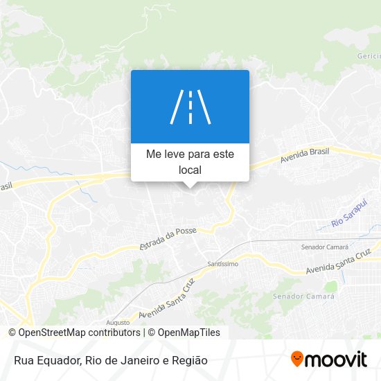 Rua Equador mapa