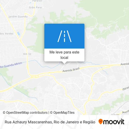 Rua Azhaury Mascarenhas mapa
