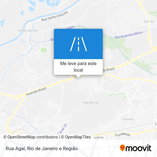 Rua Agaí mapa