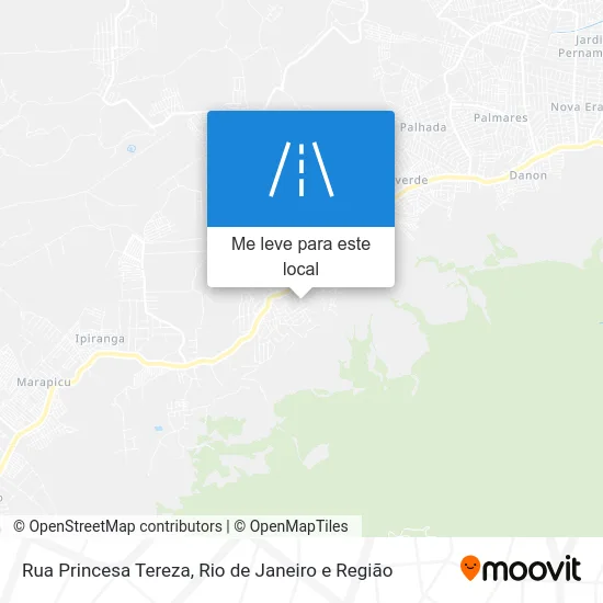 Rua Princesa Tereza mapa