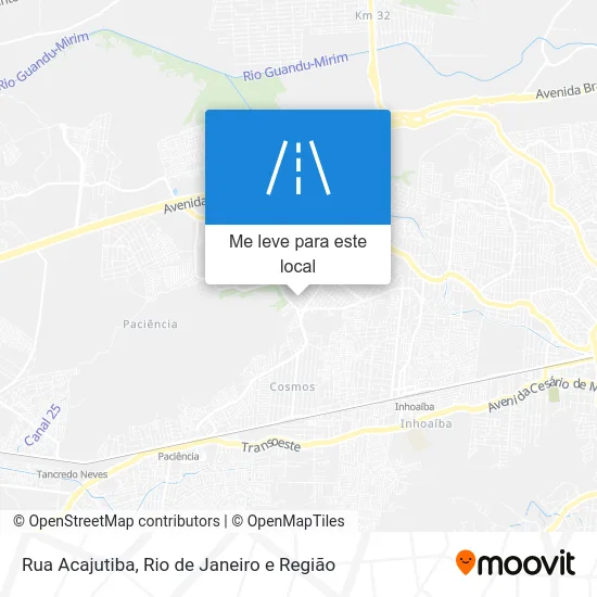 Rua Acajutiba mapa