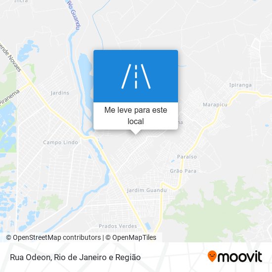 Rua Odeon mapa