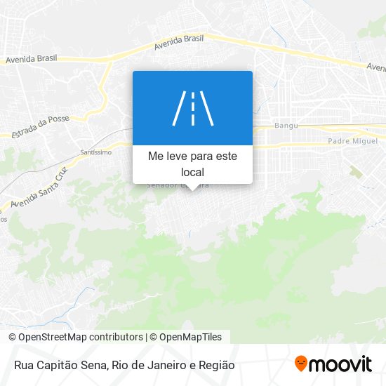 Rua Capitão Sena mapa