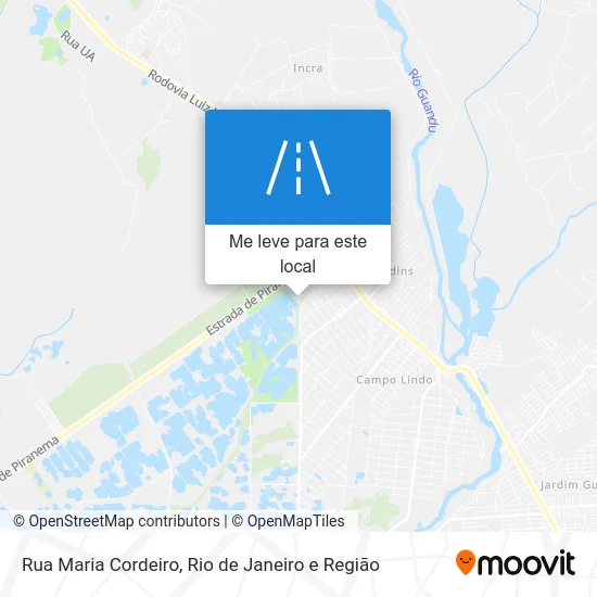 Rua Maria Cordeiro mapa