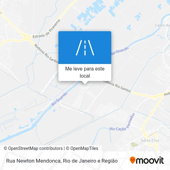 Rua Newton Mendonca mapa