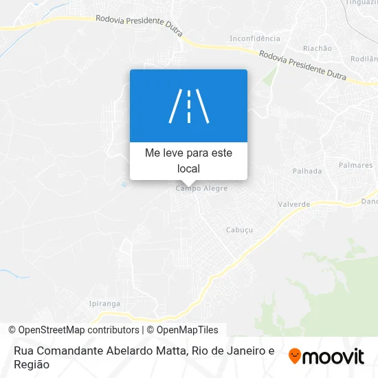 Rua Comandante Abelardo Matta mapa