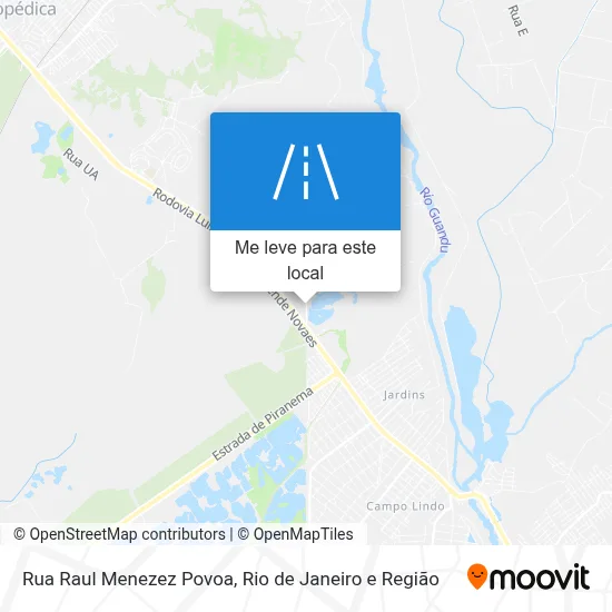 Rua Raul Menezez Povoa mapa