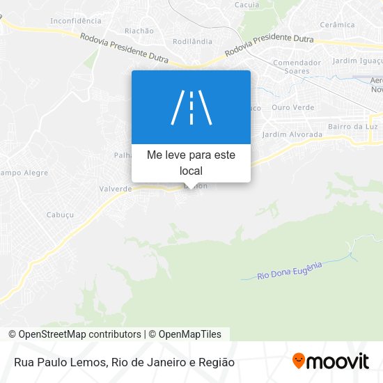 Rua Paulo Lemos mapa