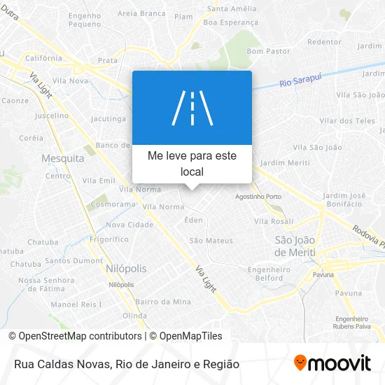 Rua Caldas Novas mapa