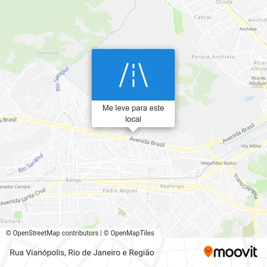 Rua Vianópolis mapa