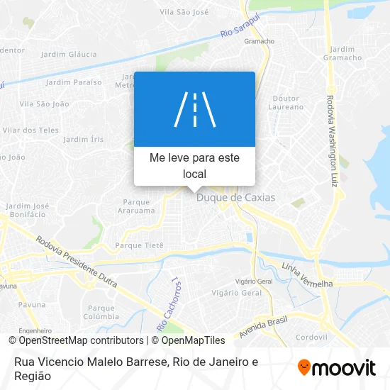 Rua Vicencio Malelo Barrese mapa