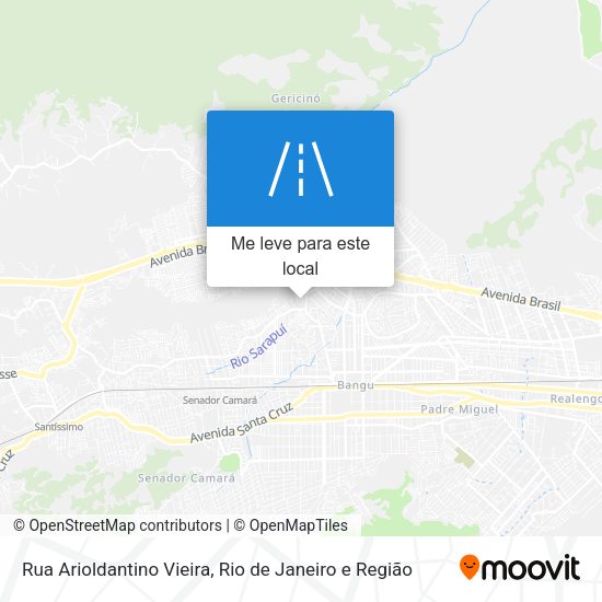 Rua Arioldantino Vieira mapa