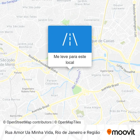 Rua Amor Ua Minha Vida mapa