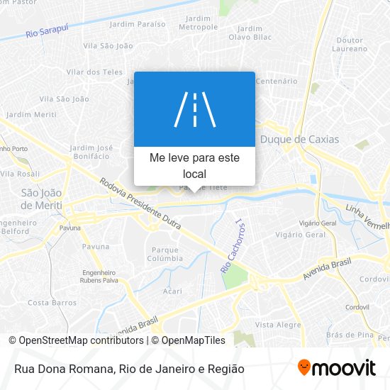 Rua Dona Romana mapa