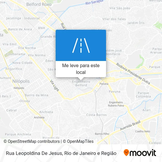 Rua Leopoldina De Jesus mapa