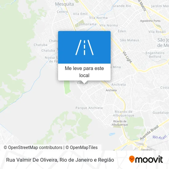 Rua Valmir De Oliveira mapa