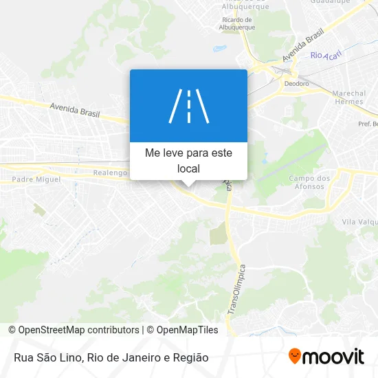 Rua São Lino mapa