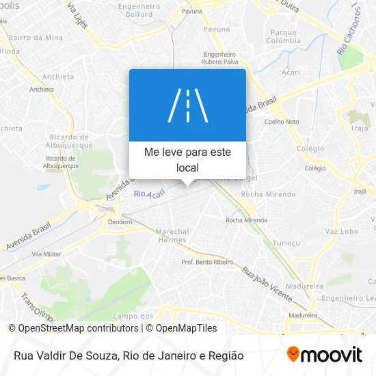 Rua Valdir De Souza mapa