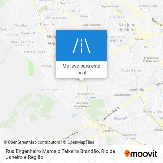 Rua Engenheiro Marcelo Teixeira Brandão mapa