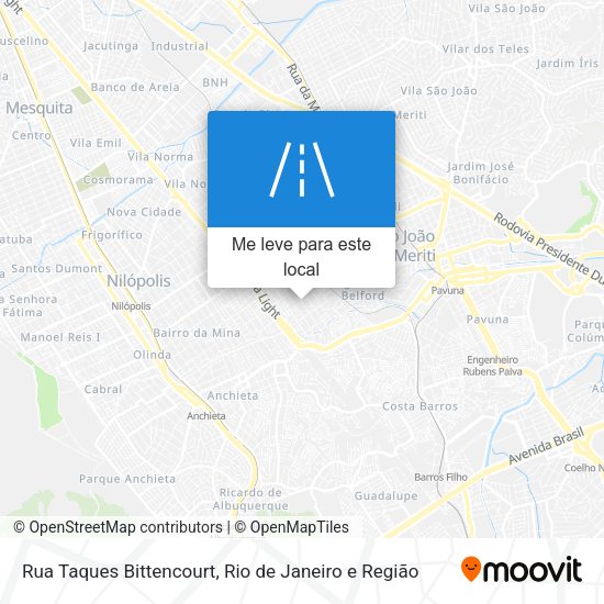 Rua Taques Bittencourt mapa