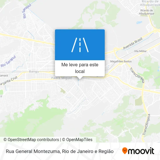 Rua General Montezuma mapa